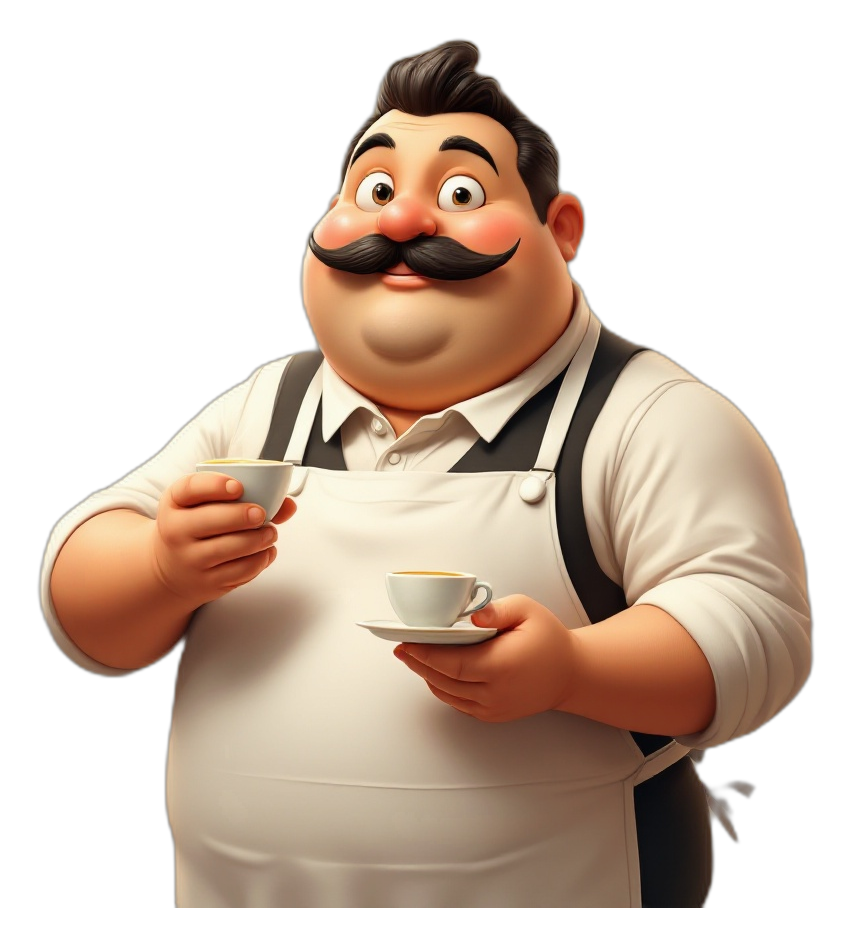 Giuseppe, the barista of Bar Gaslt, keeper of the sospeso ledger